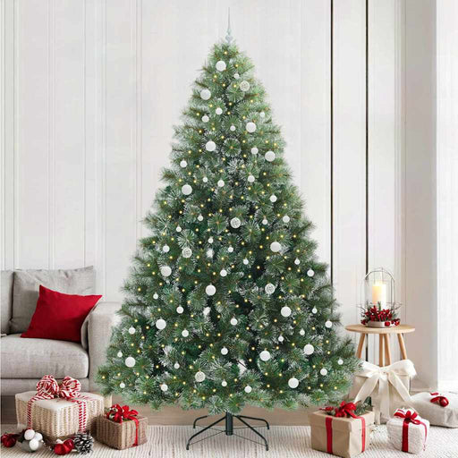 Brad de Crăciun artificial cu 300 LED Verde 240 cm PE și PVC - WALTI WALTI