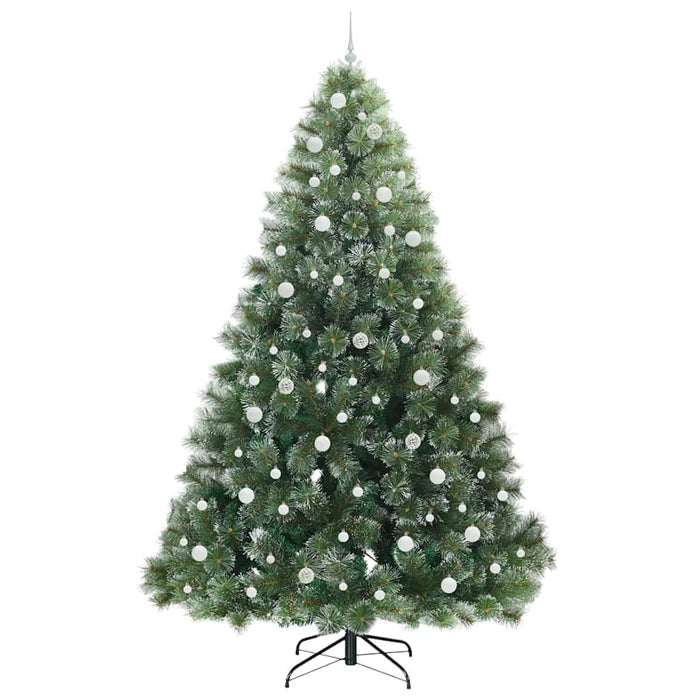 Brad de Crăciun artificial cu 300 LED Verde 240 cm PE și PVC - WALTI WALTI