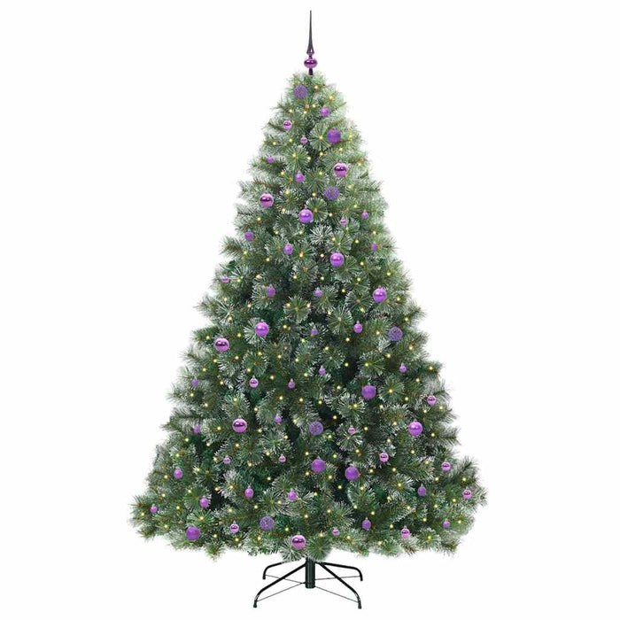 Brad de Crăciun artificial cu 300 LED Verde 240 cm PE și PVC - WALTI WALTI