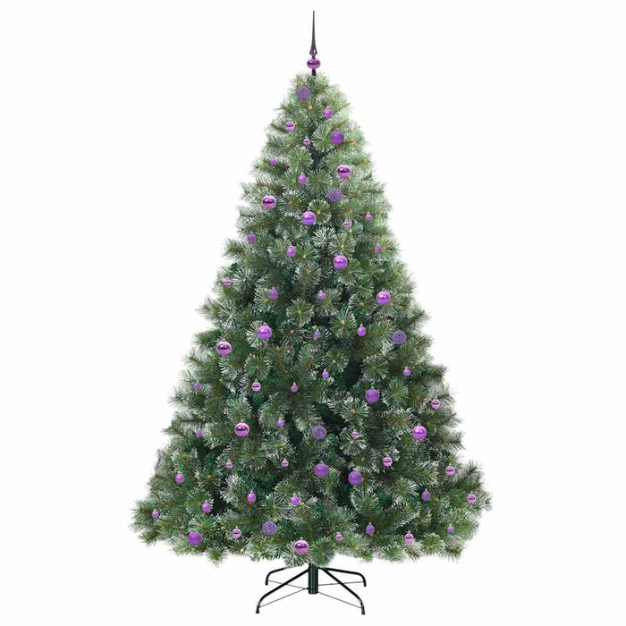 Brad de Crăciun artificial cu 300 LED Verde 240 cm PE și PVC - WALTI WALTI
