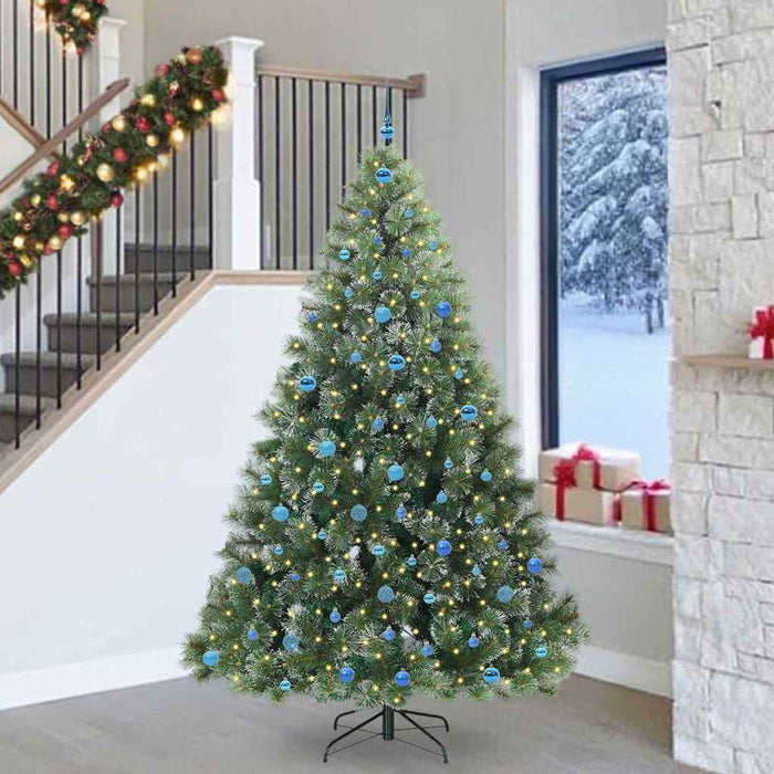 Brad de Crăciun artificial cu 300 LED Verde 240 cm PE și PVC - WALTI WALTI
