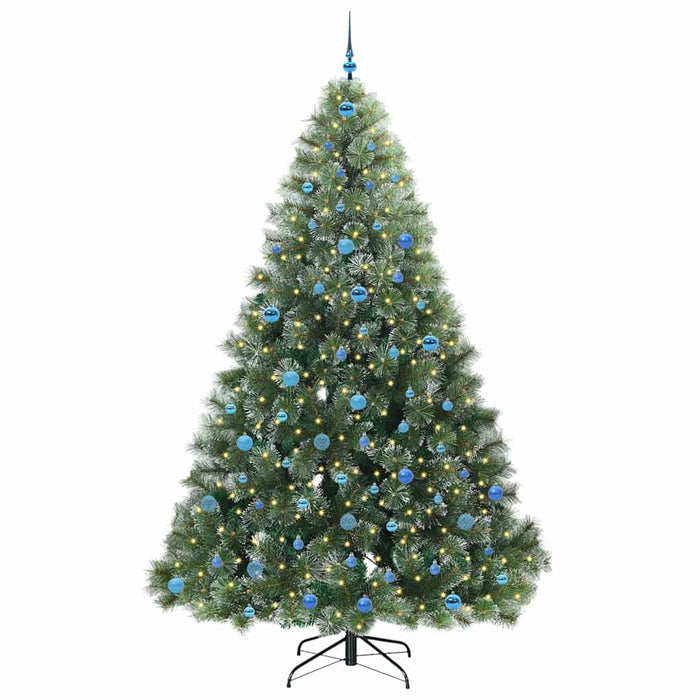 Brad de Crăciun artificial cu 300 LED Verde 240 cm PE și PVC - WALTI WALTI