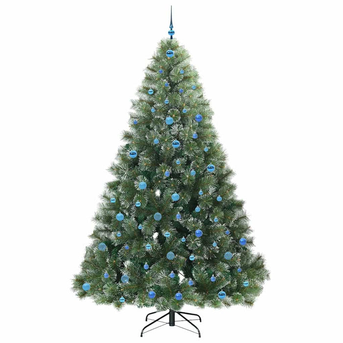 Brad de Crăciun artificial cu 300 LED Verde 240 cm PE și PVC - WALTI WALTI
