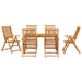 Set de masă pentru grădină 7 pcs Maro Lemn Solid de Acacia - WALTI WALTI
