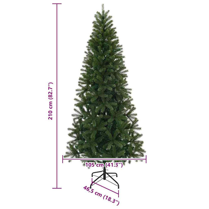 Brad de Crăciun artificial Verde 210 cm PVC, PE și oțel - WALTI WALTI