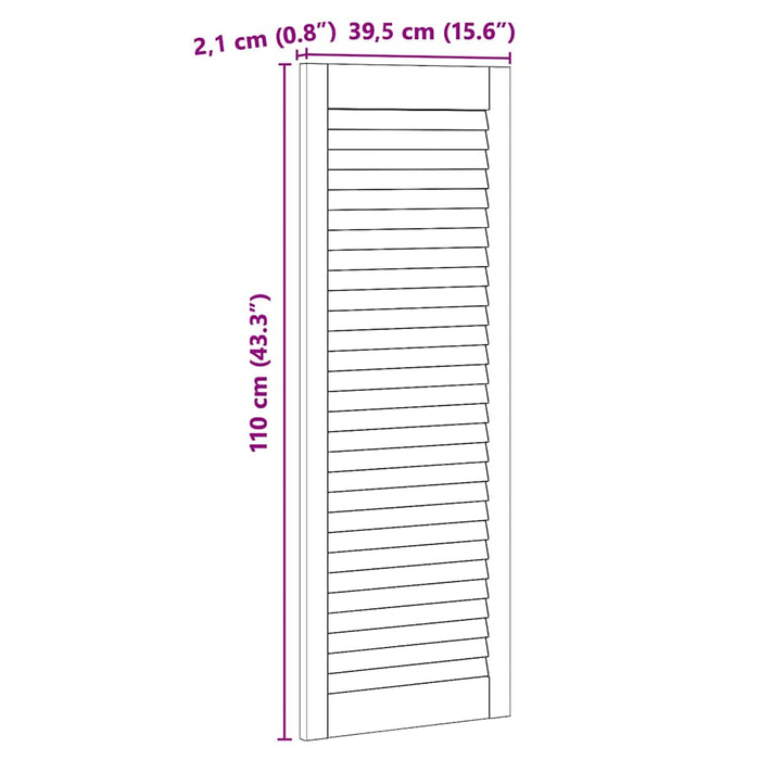 Ușă de Dulap Altele Maro 110 x 39.5 x 2.1 cm Lemn masiv de pin - WALTI WALTI