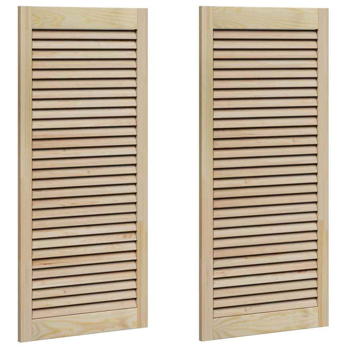 Uși de cabinet 2 pcs Maro 110 x 49.5 x 2.1 cm Lemn masiv de pin - WALTI WALTI