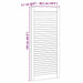 Uși de cabinet 2 pcs Maro 110 x 49.5 x 2.1 cm Lemn masiv de pin - WALTI WALTI