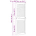 Ușă de Dulap natural 49,5 x 2,1 x 140,5 cm Lemn de pin masiv - WALTI WALTI