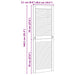 Ușă de Dulap cu ușă 2 pcs natural 49,5 x 2,1 x 140,5 cm - WALTI WALTI