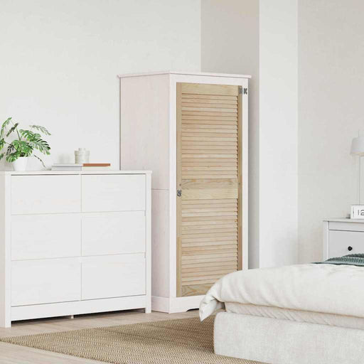 Ușă de Dulap natural 140,5 x 2,1 x 59,5 cm Lemn de pin masiv - WALTI WALTI