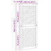 Ușă de Dulap cu ușă 2 pcs natural 140,5 x 2,1 x 59,5 cm - WALTI WALTI