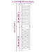 Ușă de Dulap natural 170 x 2,1 x 39,5 cm Lemn de pin masiv - WALTI WALTI