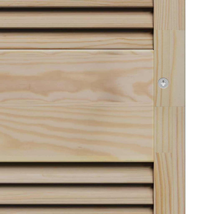 Ușă de Dulap natural 170 x 2,1 x 49,5 cm Lemn de pin masiv - WALTI WALTI