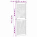 Ușă de Dulap natural 170 x 2,1 x 59,5 cm Lemn de pin masiv - WALTI WALTI