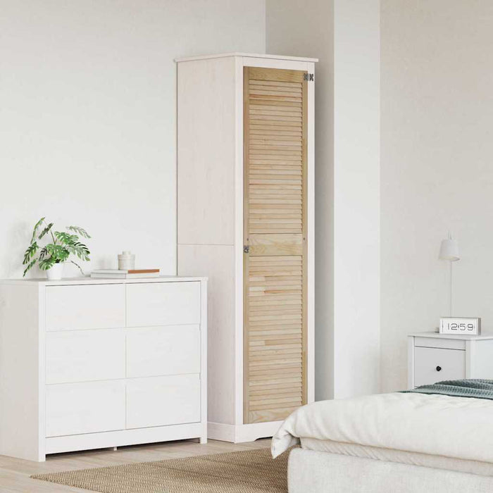 Ușă de Dulap natural 201 x 2,1 x 49,5 cm Lemn de pin masiv - WALTI WALTI
