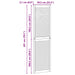 Ușă de Dulap cu ușă 2 pcs natural 201 x 2,1 x 59,5 cm - WALTI WALTI