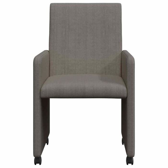 Scaune de dining cu roți 2 pcs Gri deschis 57 x 66 x 94 cm - WALTI WALTI