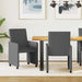 Scaune de dining cu roți 2 pcs Gri închis 57 x 66 x 94 cm - WALTI WALTI