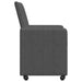 Scaune de dining cu roți 2 pcs Gri închis 57 x 66 x 94 cm - WALTI WALTI