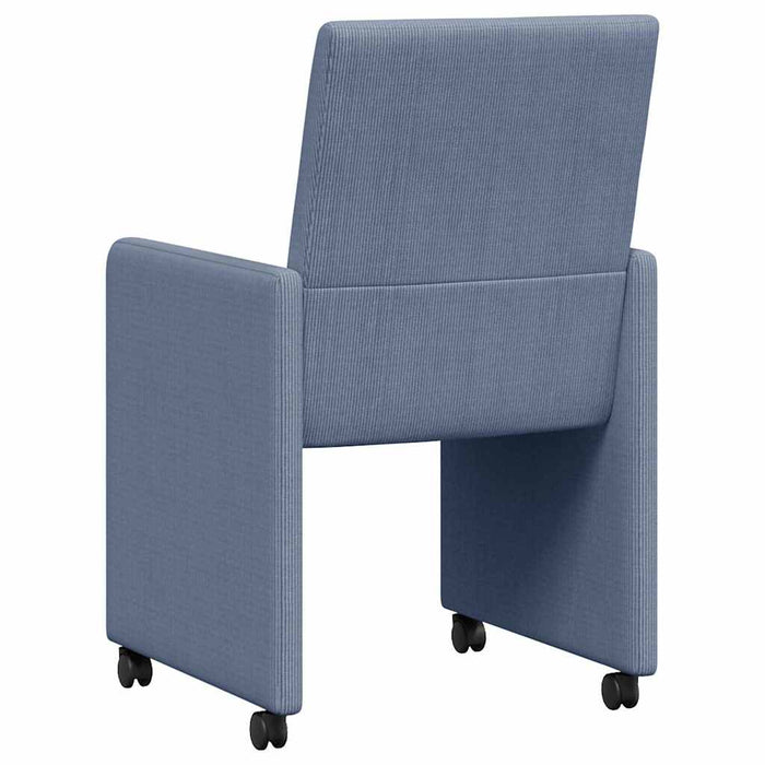 Scaune de dining cu roți cu roți 2 pcs albastru 57 x 66 x 94 cm - WALTI WALTI