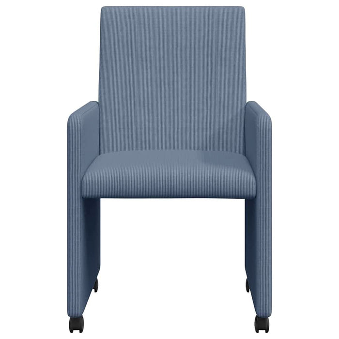 Scaune de dining cu roți cu roți 2 pcs albastru 57 x 66 x 94 cm - WALTI WALTI