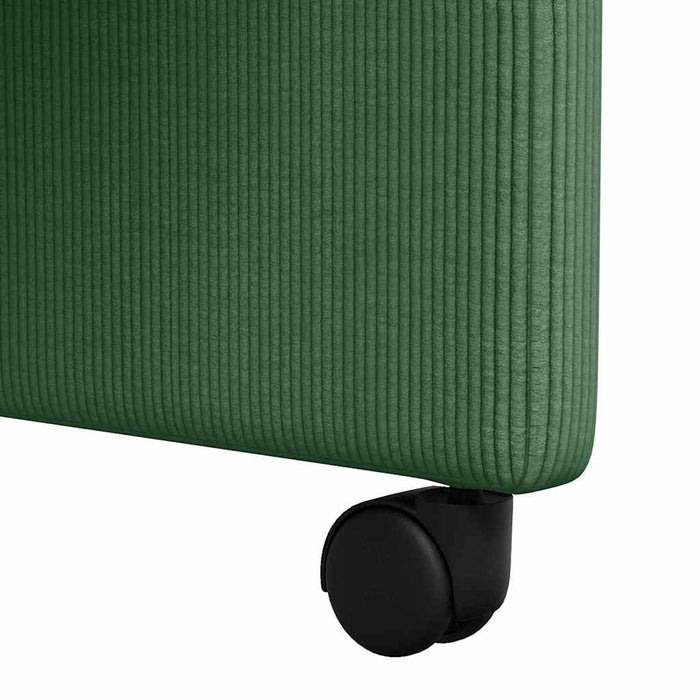 Scaune de dining cu roți 2 pcs Gri verde 57 x 66 x 94 cm - WALTI WALTI