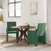 Scaune de dining cu roți 2 pcs Gri verde 57 x 66 x 94 cm - WALTI WALTI