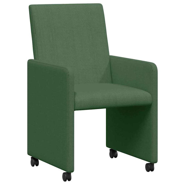 Scaune de dining cu roți 2 pcs Gri verde 57 x 66 x 94 cm - WALTI WALTI