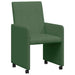 Scaune de dining cu roți 2 pcs Gri verde 57 x 66 x 94 cm - WALTI WALTI