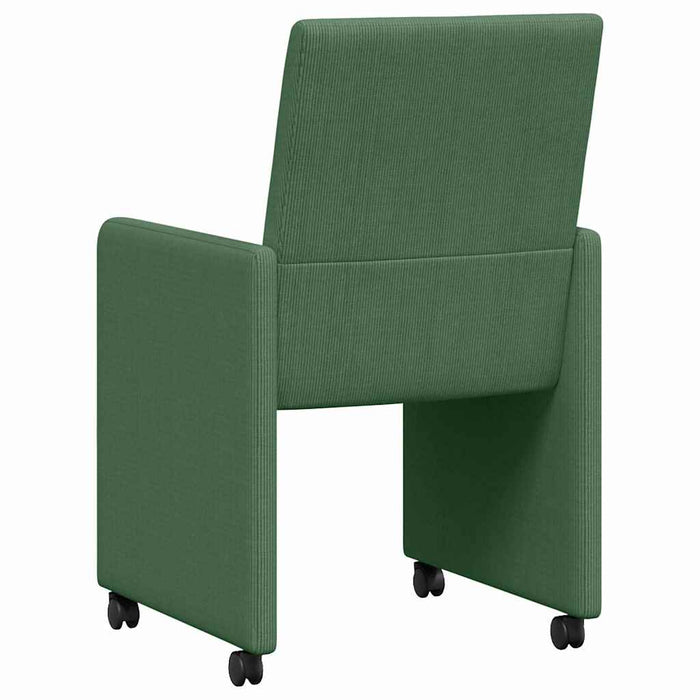 Scaune de dining cu roți 2 pcs Gri verde 57 x 66 x 94 cm - WALTI WALTI