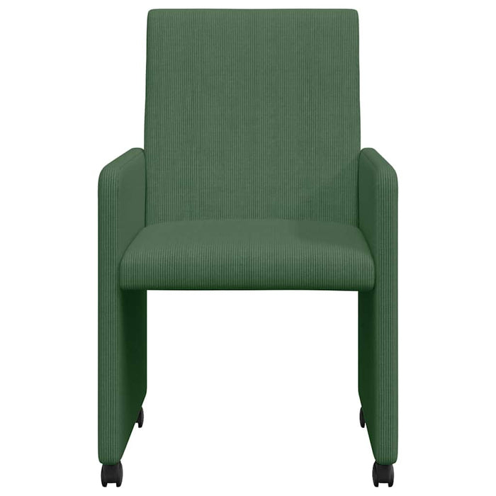 Scaune de dining cu roți 2 pcs Gri verde 57 x 66 x 94 cm - WALTI WALTI