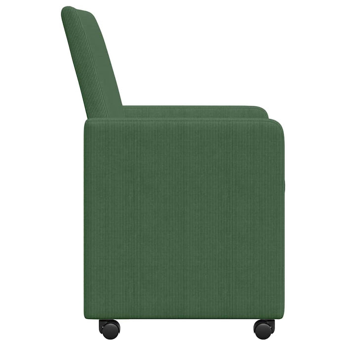 Scaune de dining cu roți 2 pcs Gri verde 57 x 66 x 94 cm - WALTI WALTI