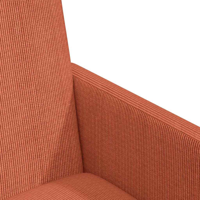 Scaune de dining cu roți 2 pcs Roșu portocalie 57 x 66 x 94 cm - WALTI WALTI