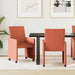 Scaune de dining cu roți 2 pcs Roșu portocalie 57 x 66 x 94 cm - WALTI WALTI