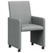 Scaune de dining cu roți 2 pcs Gri deschis 57 x 66 x 94 cm - WALTI WALTI