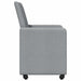 Scaune de dining cu roți 2 pcs Gri deschis 57 x 66 x 94 cm - WALTI WALTI