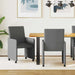 Scaune de dining cu roți 2 pcs Gri închis 57 x 66 x 94 cm - WALTI WALTI