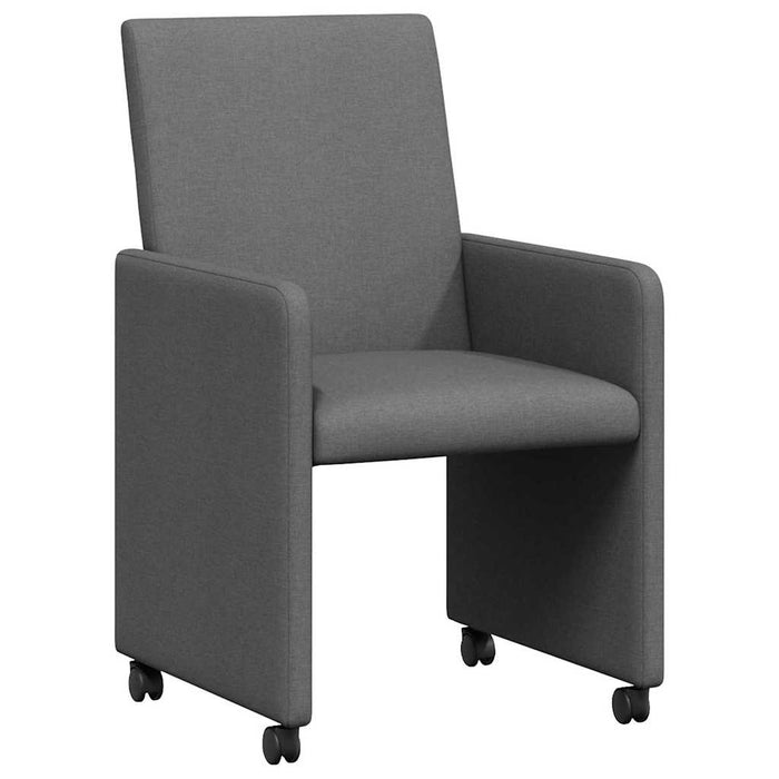 Scaune de dining cu roți 2 pcs Gri închis 57 x 66 x 94 cm - WALTI WALTI