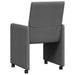 Scaune de dining cu roți 2 pcs Gri închis 57 x 66 x 94 cm - WALTI WALTI