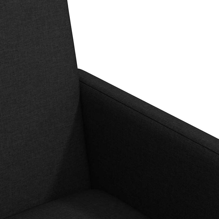Scaune de dining cu roți 2 pcs Negru 57 x 66 x 94 cm țesătură - WALTI WALTI