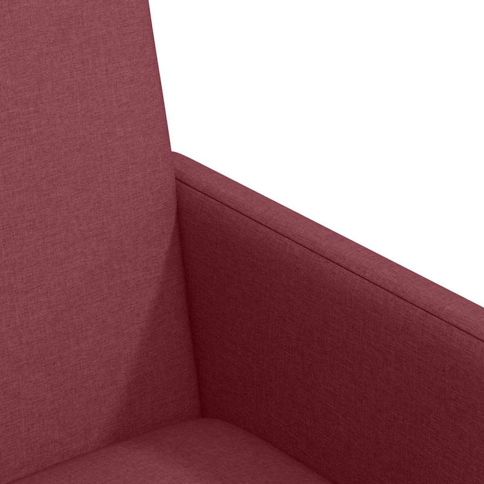 Scaune de dining cu roți 2 pcs bordo 57 x 66 x 94 cm țesătură - WALTI WALTI