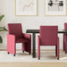 Scaune de dining cu roți 2 pcs bordo 57 x 66 x 94 cm țesătură - WALTI WALTI