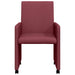 Scaune de dining cu roți 2 pcs bordo 57 x 66 x 94 cm țesătură - WALTI WALTI