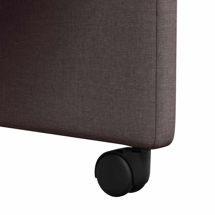 Scaune de dining cu roți 2 pcs Maro închis 57 x 66 x 94 cm - WALTI WALTI