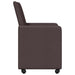 Scaune de dining cu roți 2 pcs Maro închis 57 x 66 x 94 cm - WALTI WALTI