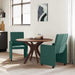 Scaune de dining cu roți 2 pcs Verde închis 57 x 66 x 94 cm - WALTI WALTI