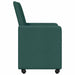 Scaune de dining cu roți 2 pcs Verde închis 57 x 66 x 94 cm - WALTI WALTI