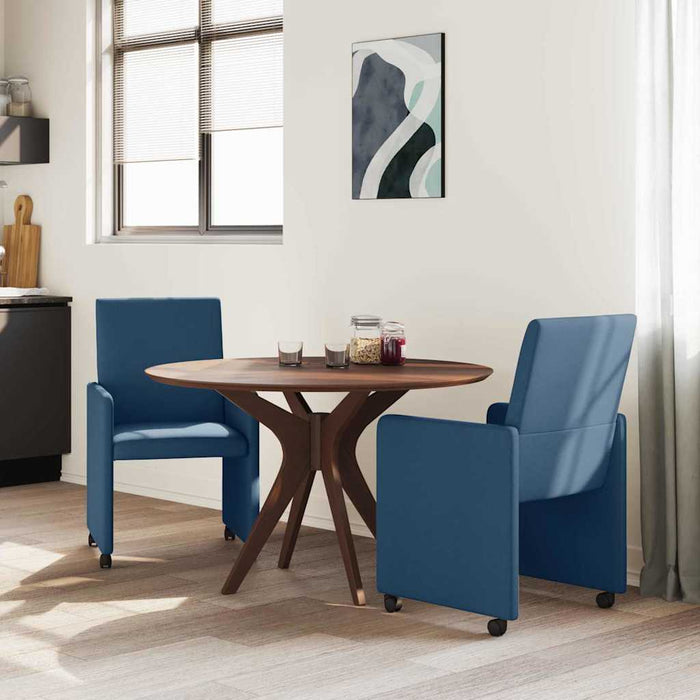Scaune de dining cu roți cu roți 2 pcs albastru 57 x 66 x 94 cm - WALTI WALTI