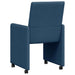 Scaune de dining cu roți cu roți 2 pcs albastru 57 x 66 x 94 cm - WALTI WALTI